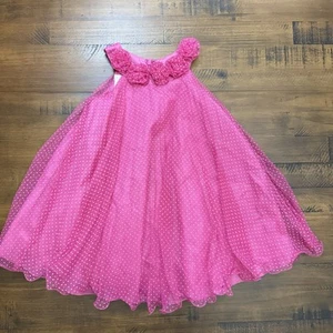 Bonnie Jean Girls Sleeveless Pink Polka dot Size 5 - Picture 1 of 7