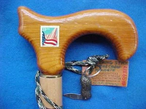 CEDAR/maple pool cue USPS 33 cent stamp Cane walking-stick - Picture 1 of 6
