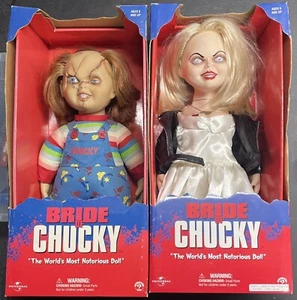 Set Novia de Chucky / Tiffany 18" Muñeca Sideshow Toys 1999 Peluche Horror Cicatriz Ver - Imagen 1 de 8