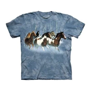 The Mountain Winter Run Kurzarm Paint Horse T-Shirt (Sm - 3x) - Bild 1 von 2