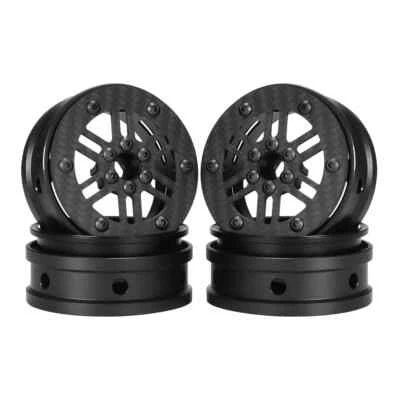 4PCS 2.2" Carbon fiber Wheel Rims for 1/8 1/10 RC Crawler Capra SCX10 Pro GSPEED - Image 1 of 4