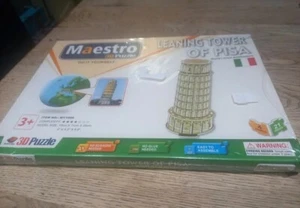 Maestro 3D Jigsaw Puzzle Leaning Tower Buildings Landmarks Architecture Models - Picture 1 of 13