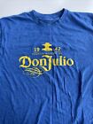 Don Julio Tequila Reserva de T Shirt Mens Large Blue Promo Drink Brand Logo