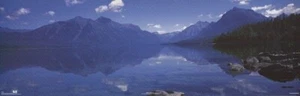 PÓSTER FOTOGRÁFICO MARC MUENCH ~ MOUNTAIN LAKE SLIM 12x36 viaje nubes reflejan - Imagen 1 de 1