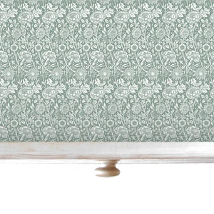 DUCK EGG BLUE William Morris Wipe Clean & Unscented Drawer Liners - Picture 1 of 9