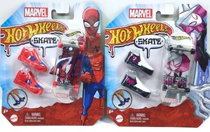 Hot Wheels Spider-Man & Ghost Spider 2022 diapasón monopatín Spiderverse lote - Imagen 1 de 8