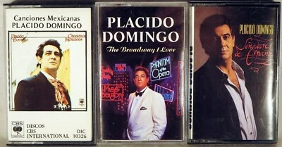 LOT (3) CASSETTES Placido Domingo CANCIONES MEXICANAS/Broadway I Love/SONADORES - Image 1 of 4