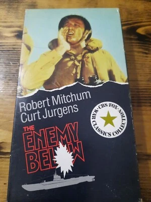 VHS - THE ENEMY BELOW - CBS FOX War Classic WWII Robert Mitchum Movie - Image 1 of 4