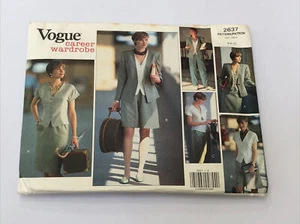 Vogue Schnittmuster 2637 EASY Karriere Jacke Shorts Röcke Top, Größe 6 - 8 - 10 - Bild 1 von 2