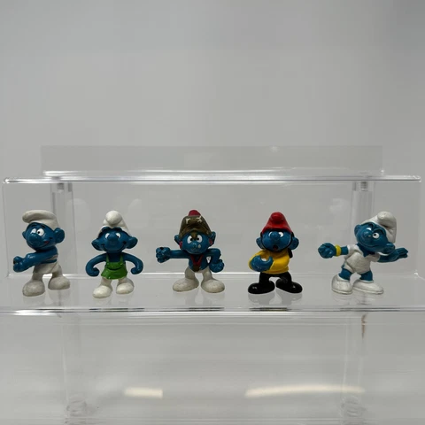 Vintage Smurfs Figures Lot of 5 Peyo Schleich #A *MISSING PARTS READ Cover