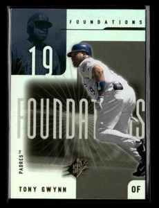 2001 SPx #F11 Tony Gwynn Foundations - Picture 1 of 2