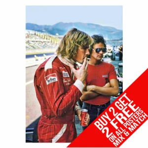 JAMES HUNT BB2 BARRY SHEENE F1 POSTER ART PRINT A4 A3 SIZE BUY 2 GET ANY 2 FREE - Picture 1 of 1