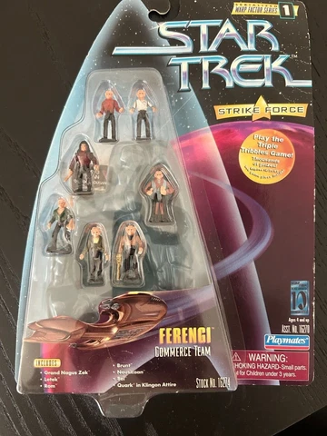 Star Trek DS9 Strike Force Figures Ferengi Commerce Team New 1997 vintage minis Cover