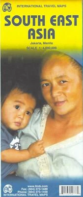 Mapa del sudeste asiático, por ITMB - Yakarta, planos de la ciudad de Manila incluidos, Indonesia Foto 1 de 2
