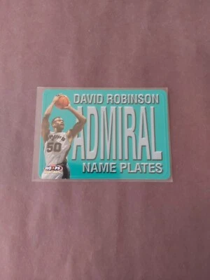 99-00 Nba Hoops David Robinson Name Plates Insert #9np Spurs - Image 1 of 2