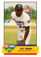 1994 Fleer ProCards Luis Andujar #614 Birmingham Barons Baseball Card