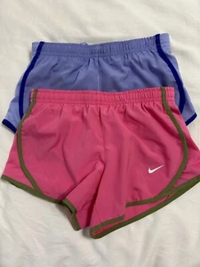 Nike Girls Dri-Fit Shorts Set Of 2 Size XS (2-3) - Picture 1 of 4