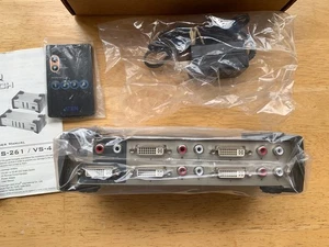 Aten Technology VS461 4-Port DVI Video Switch; Unused missing original box - Afbeelding 1 van 7