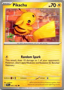 Pikachu 051/162 SV05: Temporal Forces Regular - Picture 1 of 2