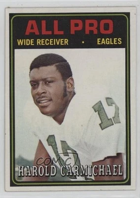 1974 Topps Harold Carmichael #121 Rookie RC HOF - Image 1 of 2