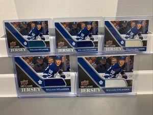 LOT OF 5 - William Nylander 2020-21 Upper Deck Series 1 Jersey Patch Relic - Picture 1 of 2