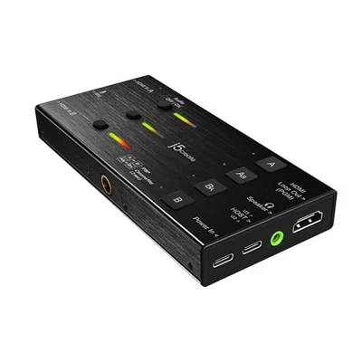 j5create Live Video Capture Card - Dual HDMI to USB-C, Supports 1080p 60Hz Video - Image 1 of 4