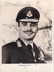 Hussein I. - König von Jordanien - großes Foto original signiert "1970" - Bild 1 von 2