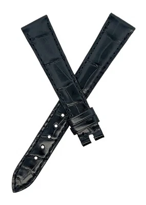 Chopard 15mm x 12mm Black  Alligator Women's Watch Band Strap 105/070 - Image 1 of 3