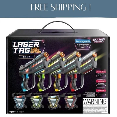 Rechargeable Laser Tag Set for Kids, Teens & Adults, with Gun & Vest Sensors  - image 1 of 4