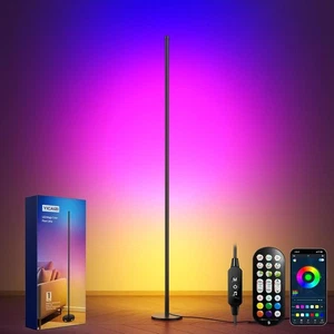 Lámpara de pie LED inteligente, 160 cm, luz de esquina RGB de pie que cambia de color - Imagen 1 de 7