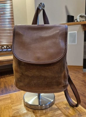 Винтажный ТРЕНЕР #9016 Berkeley трансформируемый рюкзак Russet оборки замши - Изображение 1 из 4