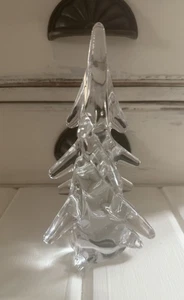 Vintage Toscany Lead Crystal Christmas Tree 6” in Art Glass Whimsical Clear - Picture 1 of 18