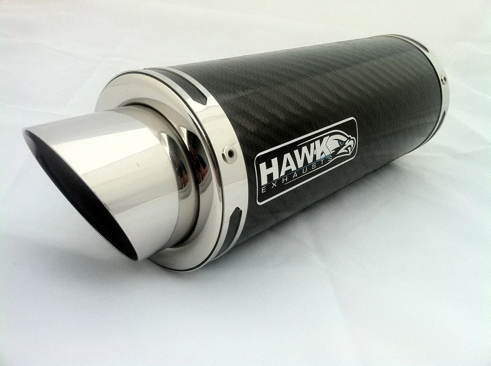 Hawk - Honda VFR 800 97-02 Carbon Fibre Stubby GP Race Exhaust Can, 250 mm — 第 1/1 张图片