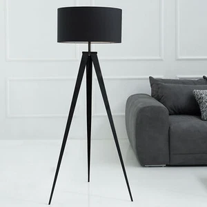 Elegante Stehleuchte TRIPOD schwarz Retrodesign Stehlampe Standleuchte Lampe - Bild 1 von 8