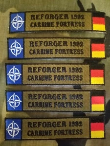 Reforger 1982 (Karabinerfestung) 4" gestickter Aufnäher - Bild 1 von 2