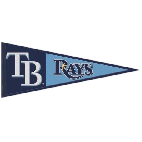 WinCraft Tampa Bay Rays 13" x 32" Wool Primary Logo Pennant Cover