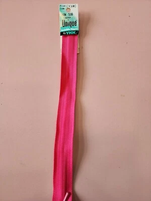 YKK New Unique Invisible Zipper 9in Fuschia Color 516, ART 0309 - Image 1 of 4