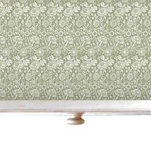 SAGE GREEN William Morris Wipe Clean & Unscented Drawer Liners - Picture 1 of 10