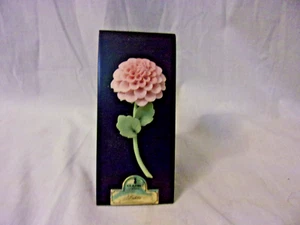 RARE LLADRO FLORES COLECCION Pink Dahlia FLORAL WITH BASE - Picture 1 of 4