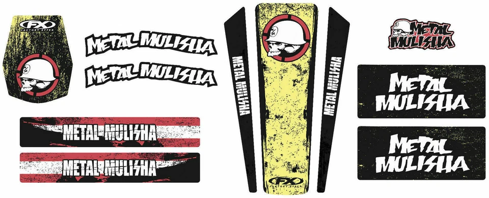 Factory Effex Metal Mulisha Decal Sticker Fender Swingarm Fork Trim Kit 20-50460 - Image 1 of 1