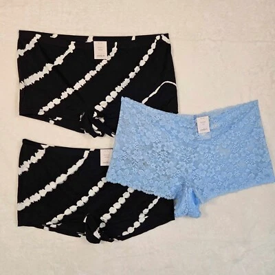 Auden 3pk Assorted Boy Shorts Underwear Women X-Large Stretch - Image 1 of 4