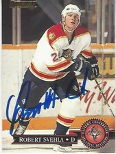 ROBERT SVEHLA - Donruss 1995-96 - No. 370 - Florida Panthers - Original Signed