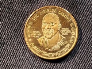 VARY RARE: Earvin "Magic" Johnson NBA's M.V.P. - 1987-88  & 1988-1989 Coin.