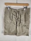 The North Face Women's Khaki Short Pants Quick Dry Outdoor Size 8 Long RN#61661