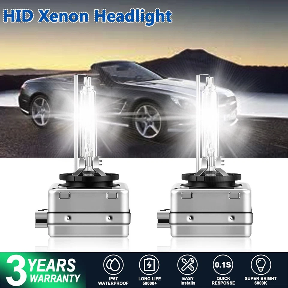 Lâmpadas de farol LED 6000K brancas para Mercedes-Benz SL400 SL550 SL63 SL65 D1S - Imagem 1 de 4