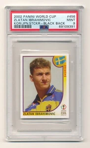 2002 Panini World Cup Sticker Zlatan Ibrahimovic #456 Rookie GRADED PSA 9 MINT - Picture 1 of 2