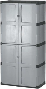 Rubbermaid Freestanding Storage Cabinet, Five Shelf with Double Doors, Lockable - Picture 1 of 14