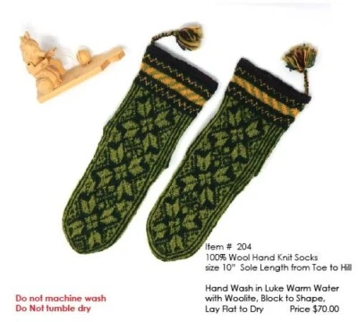 Calcetines 100% lana hechos a mano Foto 1 de 4