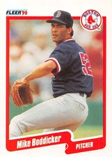 Mike Boddicker 1990 Fleer 267  Boston Red Sox  Baseball Card