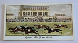 1930 Mitchell's Old Sporting Prints Tobacco Epsom The Grand Stand Pferderennen - Bild 1 von 3